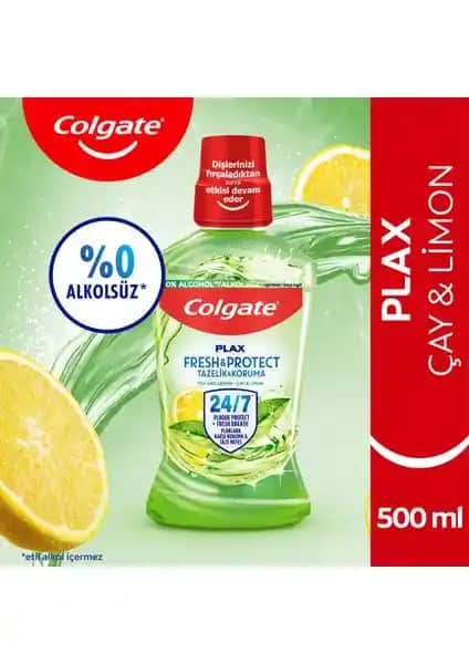 Colgate Plax Çay ve Limon Ağız Bakım Suyu: Ferahlatıcı ve Koruyucu Özellikleriyle Günlük Kullanım İçin Uygun