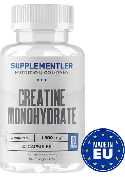 Creatine (Creapure®) 120 Kapsül Sporcular ve Aktif Bireyler İçin Güç Artırıcı Takviye