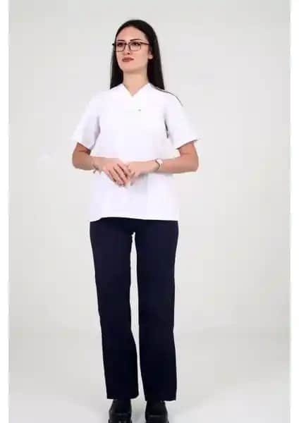 Deniz İş Kadın Alpaka Beli Lastikli Lacivert Pantolon Şıklık ve Konforun Birleşimi