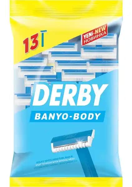 Derby Banyo 13'lü Poşet: Hijyenik ve Pratik Tıraş Deneyimi İçin Modern Çözüm
