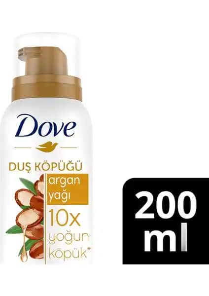 Dove Argan Yağı Duş Köpüğü ile Yoğun Temizlik ve Nemlendirme Deneyimi