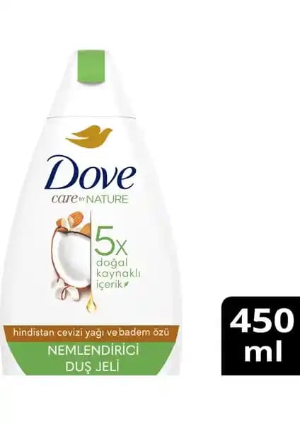 Dove Hindistan Cevizi Yağı ve Badem Özlü Duş Jeli Cilt Temizliği ve Nemlendirme