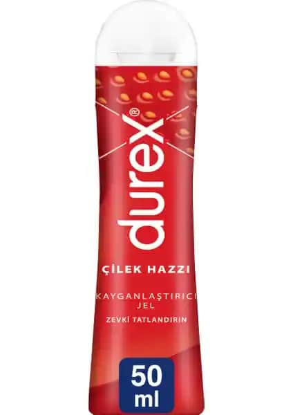 Durex Çilek Hazzı Jel 50 ml: Aromalı Kayganlaştırıcı ve Masaj Jeli Özellikleri