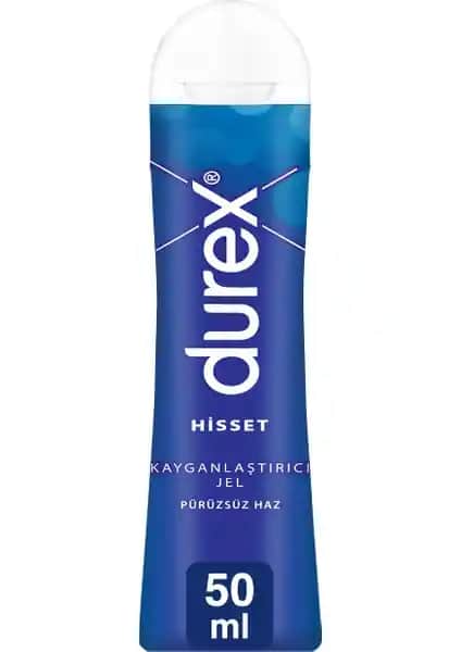 Durex Hisset Jel 50 ml doğal içerikli, kokusuz ve uzun süre etkili kayganlaştırıcı