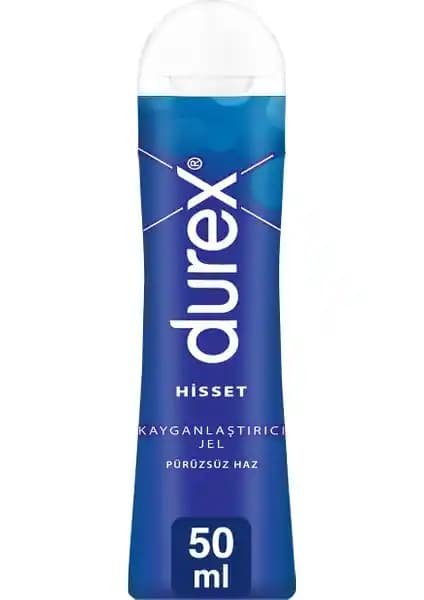 Durex Hisset Jel 50 ml doğal içerikli, kokusuz ve uzun süre etkili kayganlaştırıcı