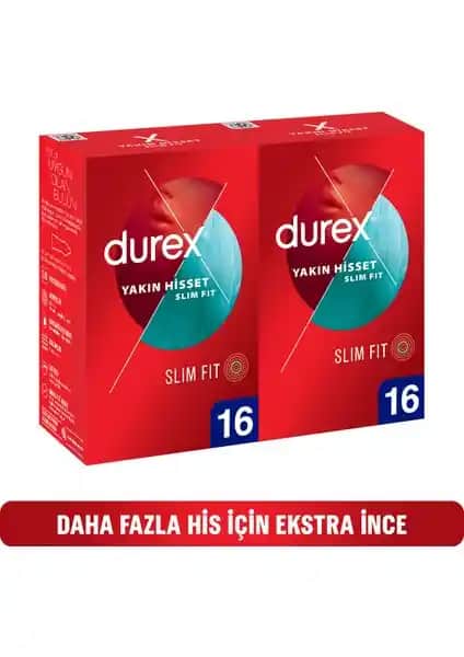 Durex Yakın Hisset 32 Slim Fit Prezervatif: Güvenli ve Doğal Bir Deneyim Sunar
