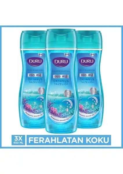 Duru Fresh Sensations Okyanus Ferahlığı Duş Jeli: Canlandırıcı ve Uzun Süreli Ferahlık Sağlayan Temizlik Ürünü