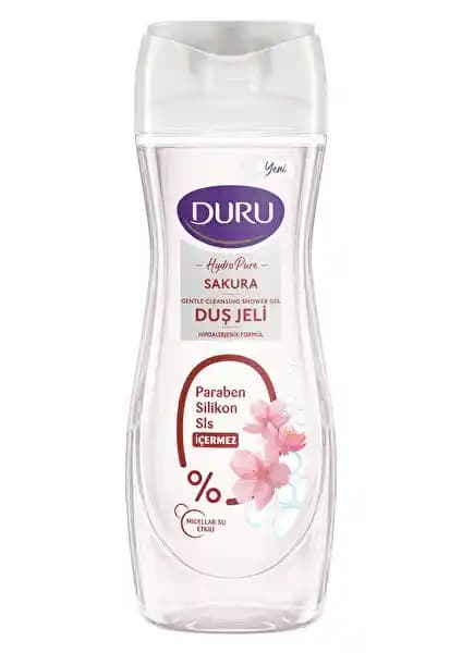 Duru Hydro Pure Sakura Duş Jeli: Hassas Ciltlere Uygun Doğal Temizlik Çözümü
