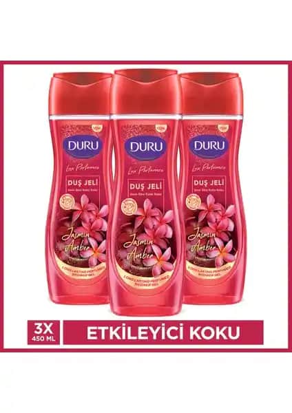 Duru Lux Parfüm Esintili Jasmin Amber Duş Jeli: Ferahlatıcı ve Kalıcı Koku Sağlayan Günlük Temizlik Ürünü
