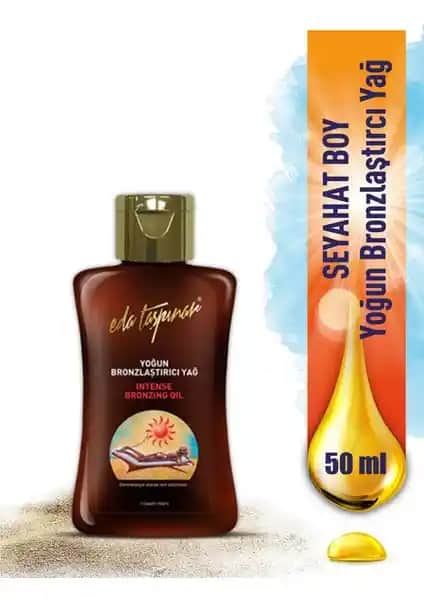 Eda Taşpınar Mini Seyahat Boy 50 ml Yoğun Bronzlaştırıcı Yağ Güneş Koruyucu Olmayan Doğal Bronzluk