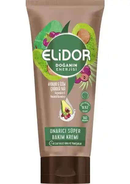 Elidor Doğanın Enerjisi Onarıcı Saç Kremi: Doğal ve Güçlü Saçlar İçin Etkili Bakım Çözümü