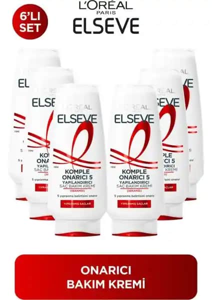 Elseve 6'lı Komple Onarıcı Saç Bakım Kremi ile Saçlarınızı Güçlendirin ve Sağlıklı Tutun