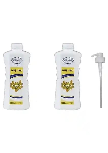 Ersağ Duş Jeli 2x1000 ml ile doğal ve ferahlatıcı temizlik deneyimi