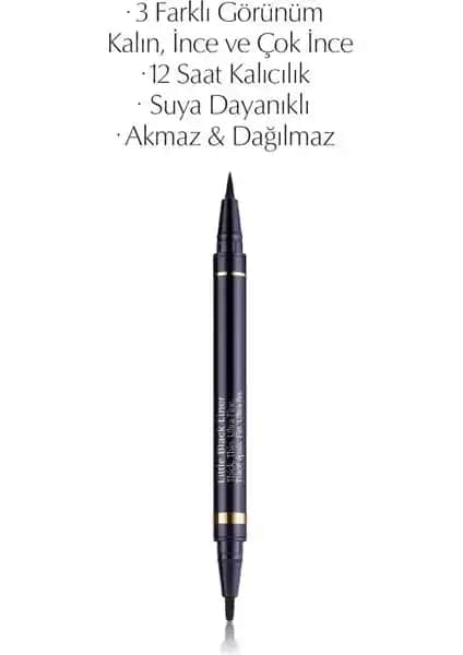 Estée Lauder Little Black Liner 01 Onyx Siyah Likit Eyeliner Günlük ve Profesyonel Kullanım İçin