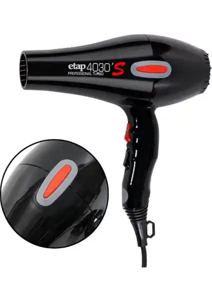 Etap 4030S Turbo Profesyonel 2500W Saç Kurutma Makinesi Günlük ve Profesyonel Kullanım İçin