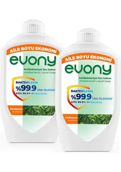Evony Okaliptuslu Antibakteriyel Sıvı Sabun 1500ml hijyen ve bakım için ideal seçim