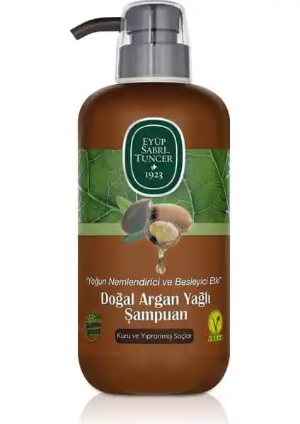 Eyüp Sabri Tuncer 600ml Doğal Argan Yağlı Şampuan Saçlara Sağlık ve Parlaklık Kazandırır