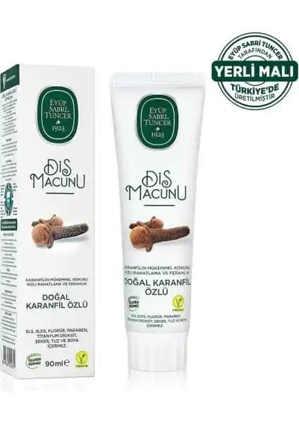 Eyüp Sabri Tuncer Doğal Karanfil Özlü Diş Macunu: Doğal ve Etkili Ağız Bakımı Çözümü