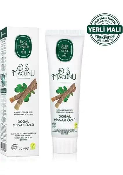 Eyüp Sabri Tuncer Doğal Misvak Özlü Diş Macunu: Sağlıklı ve Güvenilir Ağız Bakımı Çözümü
