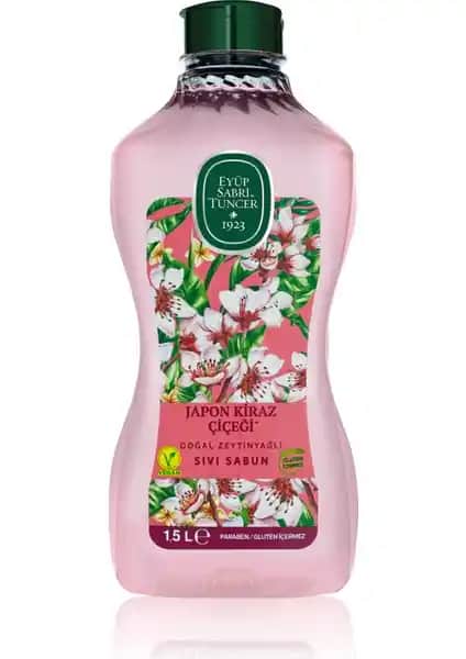 Eyüp Sabri Tuncer Japon Kiraz Çiçeği Sıvı Sabun Doğal ve Ferahlatıcı Temizlik Ürünü