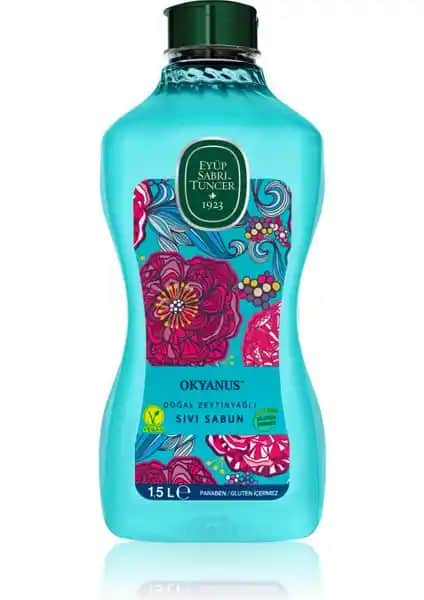 Eyüp Sabri Tuncer Okyanus Sıvı Sabun 1500ml doğal içerik ve ferahlatıcı koku ile günlük kullanım için ideal