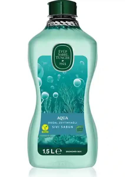 Eyüp Sabri Tuncer Zeytin Yağlı Sıvı Sabun Aqua 1,5 Lt Doğal ve Ekonomik Temizlik Çözümü