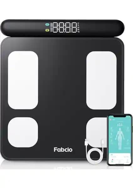 Fabcio Fitsmart Pro Bluetooth Akıllı Çok Fonksiyonlu Vücut Ölçüm Tartısı
