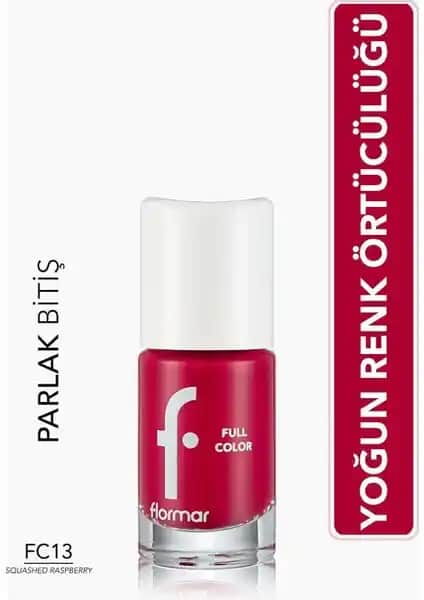 Flormar Full Color Yoğun Pigmentli Parlak Oje FC13 Squashed Raspberry Detaylı İnceleme