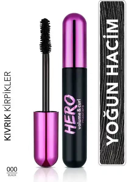 Flormar Hero Volume&Curl Kum Saati Fırçalı Maskara Hacim ve Kıvrım Sağlayan Makyaj Ürünü