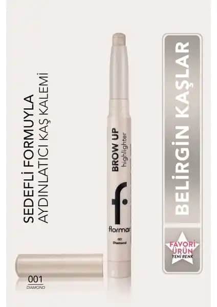 Flormar Kremsi Dokulu Brow Up Highlighter Kalem ile Doğal Işıltı ve Mükemmel Yüz Aydınlatması