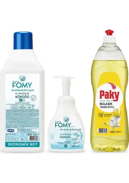 Fomy Antibakteriyel El Temizlik Köpüğü ve Bulaşık Deterjanı ile Hijyen Standartlarınızı Yükseltin
