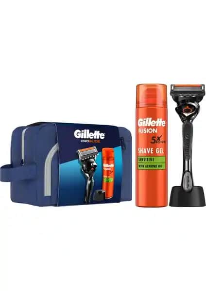 Gillette Fusion Proglide 1Up Tıraş Seti Stand ve Çanta ile Pratik ve Konforlu Bakım