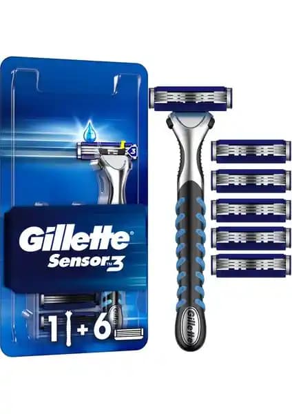Gillette Sensor3 Tıraş Makinesi ve Yedek Bıçak Seti: Konfor ve Performansın Birleşimi