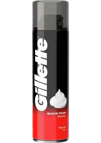 Gillette Tıraş Köpüğü Normal 200 ml ile güvenilir ve konforlu tıraş deneyimi