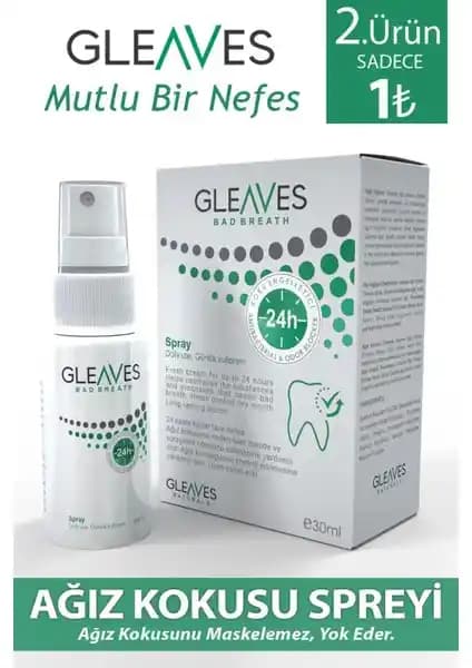 Gleaves Naturals Ağız Kokusu Önleyici Sprey: Doğal ve Etkili Günlük Ağız Bakım Çözümü