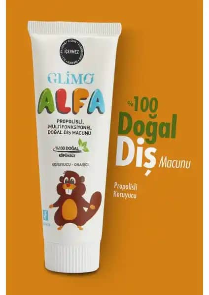 Glimo Alfa Propolisli %100 Doğal Çocuk Diş Macunu Güvenli ve Çok Fonksiyonlu Bir Seçenek