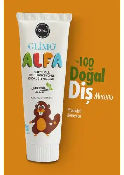 Glimo Alfa Propolisli %100 Doğal Çocuk Diş Macunu Güvenli ve Çok Fonksiyonlu Bir Seçenek