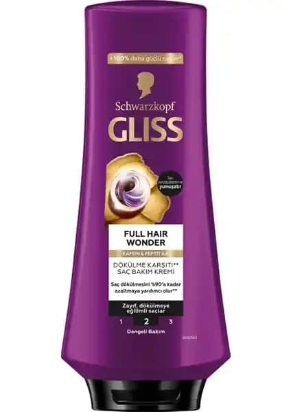 Gliss Full Hair Wonder Dökülme Karşıtı Saç Bakım Kremi ile Güçlü ve Sağlıklı Saçlar