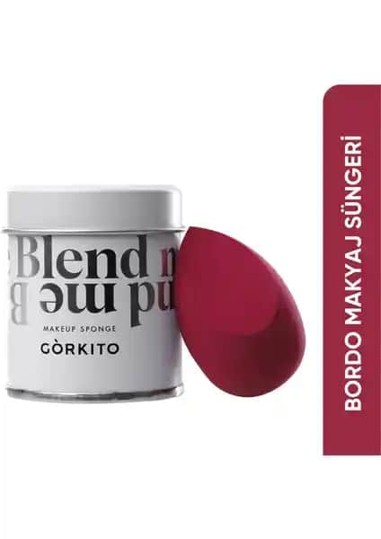 Görkito Makyaj Süngeri Bordo: Hijyenik, Çok Fonksiyonlu ve Kullanımı Kolay Makyaj Aracı