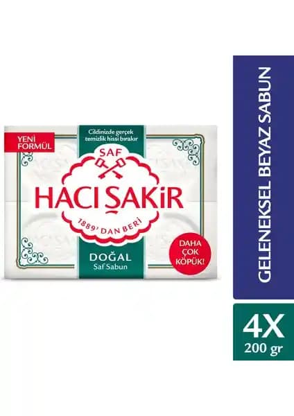 Hacı Şakir Doğal Beyaz Sabun: Geleneksel ve Doğal İçeriklerle Güvenilir Temizlik