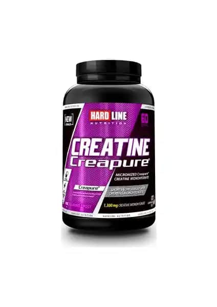 Hardline Nutrition Creapure 120 Kapsül ile Kas Gelişimi ve Güç Artışında Güvenilir Destek