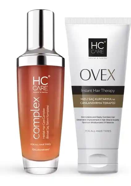 Hc Care Hc Complex Ovex 2'li Saç Bakım Seti Doğal ve Güçlendirici Çözüm