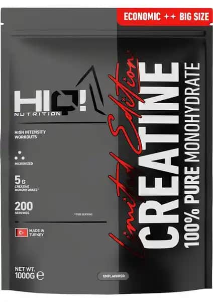 HIQ Nutrition Kreatin %100 Monohidrat 1000g Spor Performansını Artıran Güç Takviyesi