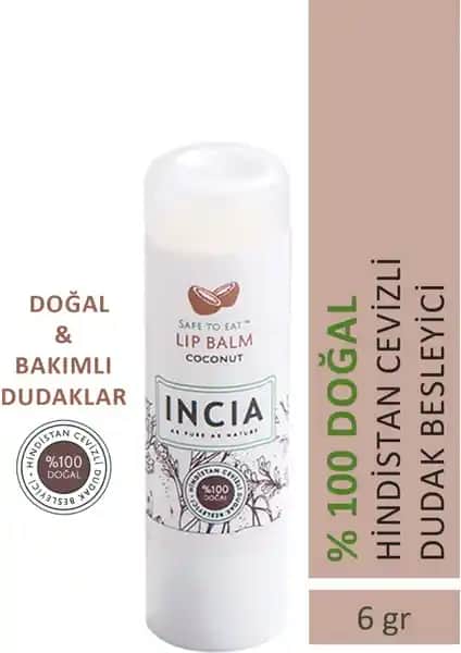 İncía %100 Doğal Dudak Besleyici: Nemlendirici ve Çatlak Önleyici Özellikleriyle Sağlıklı Dudaklar
