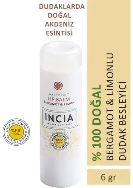 İncía %100 Doğal Dudak Besleyici: Nemlendirici ve Koruyucu Dudak Bakım Kremi