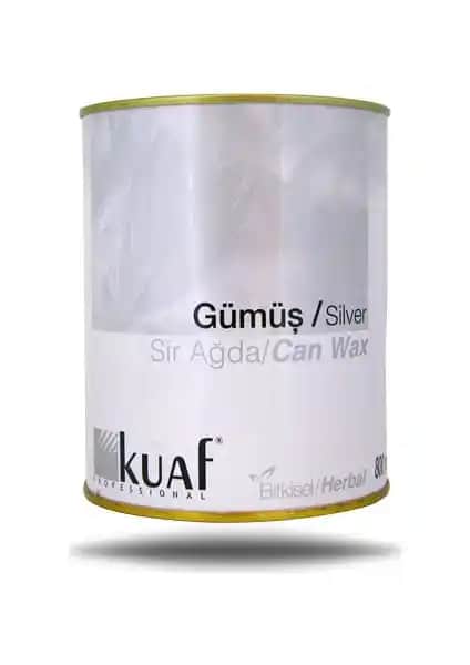 Kuaf Konserve Sir Ağda Gümsü Silver 800 ml Doğal ve Etkili Tüy Alma Çözümü