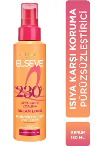 L'Oréal Paris Elseve Dream Long Isıya Karşı Koruyucu ve Pürüzsüzleştirici Sprey Serum Ürün İncelemesi