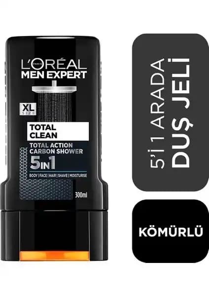 L'Oréal Paris Men Expert Total Clean Kömürlü Duş Jeli: Çok Yönlü Erkek Bakım Ürünü