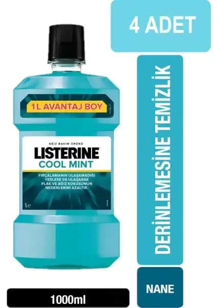 Listerine Cool Mint 1000 ml: Klinik Kanıtlı Ferahlatıcı Ağız Gargarası Ürünü