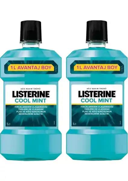 Listerine Cool Mint 1000 ml X 2, Güçlü ve Ferahlatıcı Ağız Bakım Ürünü Özellikleri ve Kullanım Rehberi